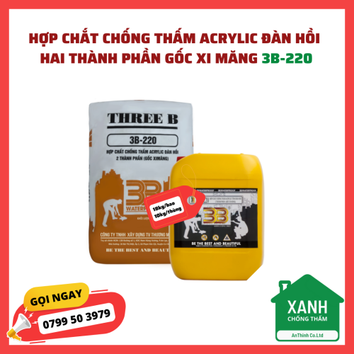 3B-220 Hợp Chất Chống Thấm Đàn Hồi (Gốc Xi Măng