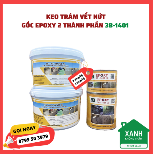 Keo Epoxy 3B-1401 Giúp Trám và Gia Cố Nứt Bê Tông Hiệu Quả