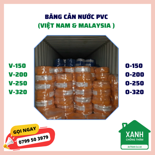 BĂNG CẢN NƯỚC - WATERSTOP (PVC)