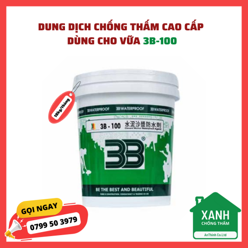 3B-100 Dung Dịch Chống Thấm Dành Cho Vữa