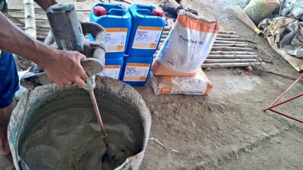 masterseal 540 hướng dẫn pha trộn