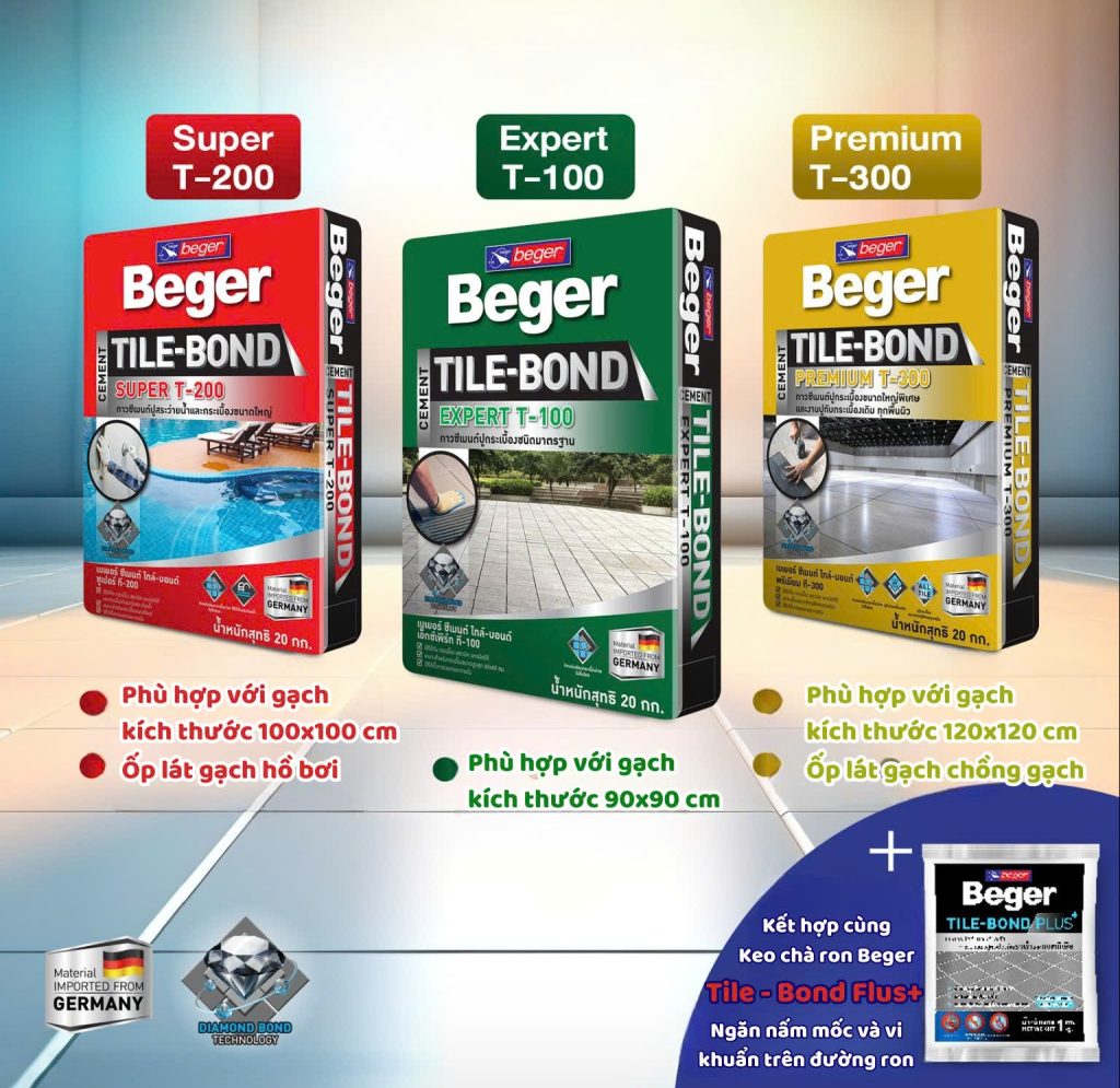 keo dán gạch beger thái lan T100, T200 T300
