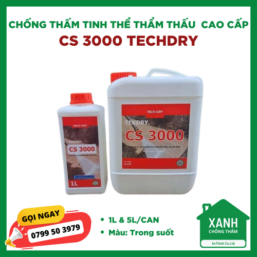 CHỐNG THẤM TINH THỂ THẨM THẤU CS 3000 - TECHDRY CAO CẤP