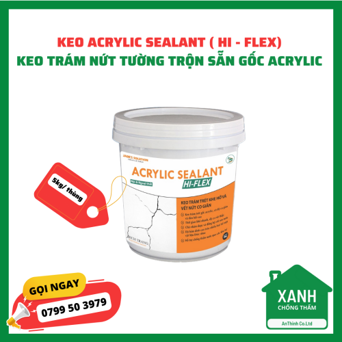 KEO HIFLEX ACRYLIC SEALANT TRÁM NỨT TƯỜNG